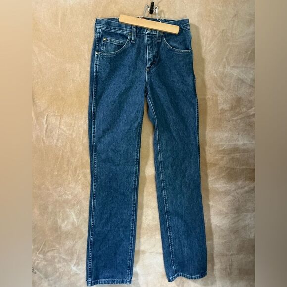 Men's WRANGLER Classic Blue Jeans - Picture 2 of 9